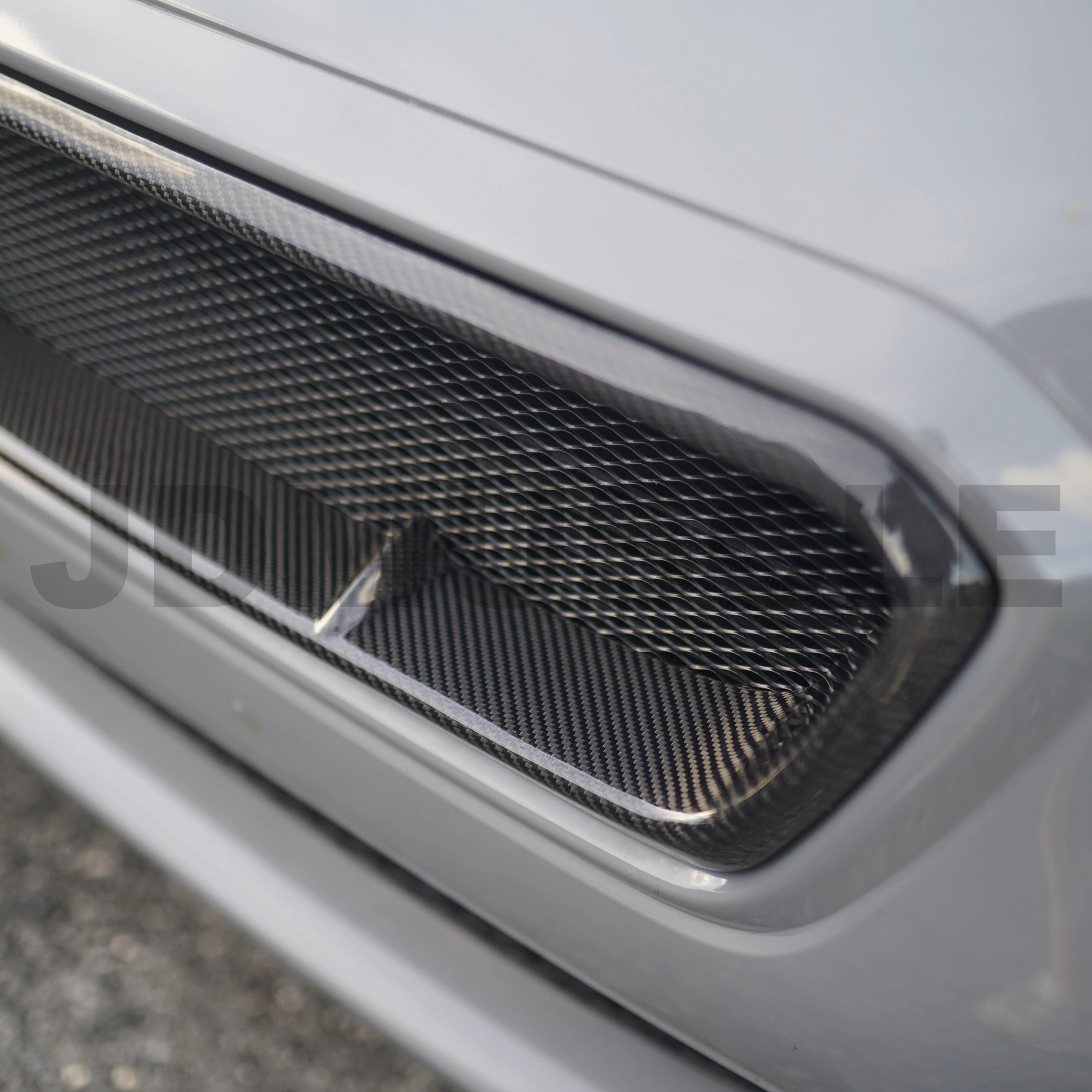 JDMuscle Tanso Carbon Fiber / Gloss Black Grille V4 - 15-17 WRX/STI - Image 5