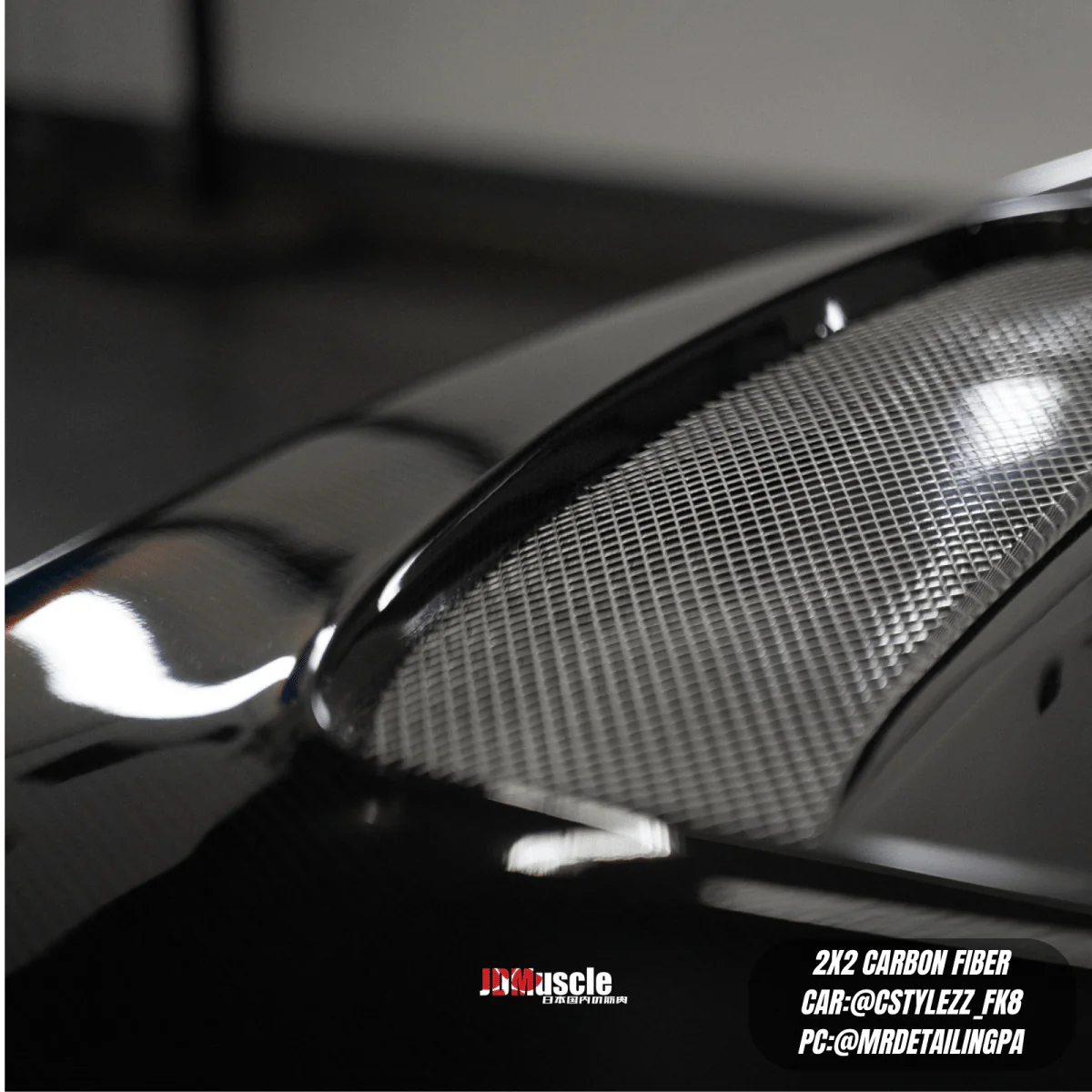 JDMuscle Tanso Carbon Fiber Hood VS Style 2017+ Honda Civic Type R FK8 *Special Order No Cancelations - Image 8