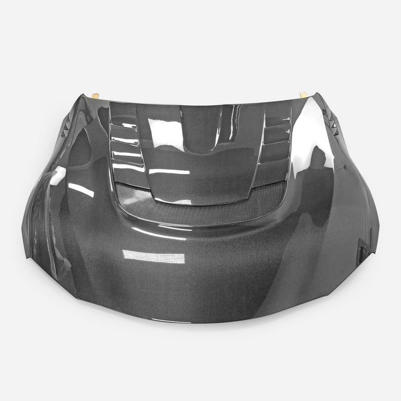 JDMuscle Tanso Carbon Fiber Hood VS Style - 2020+ Toyota Supra GR A90/A91 - Image 13