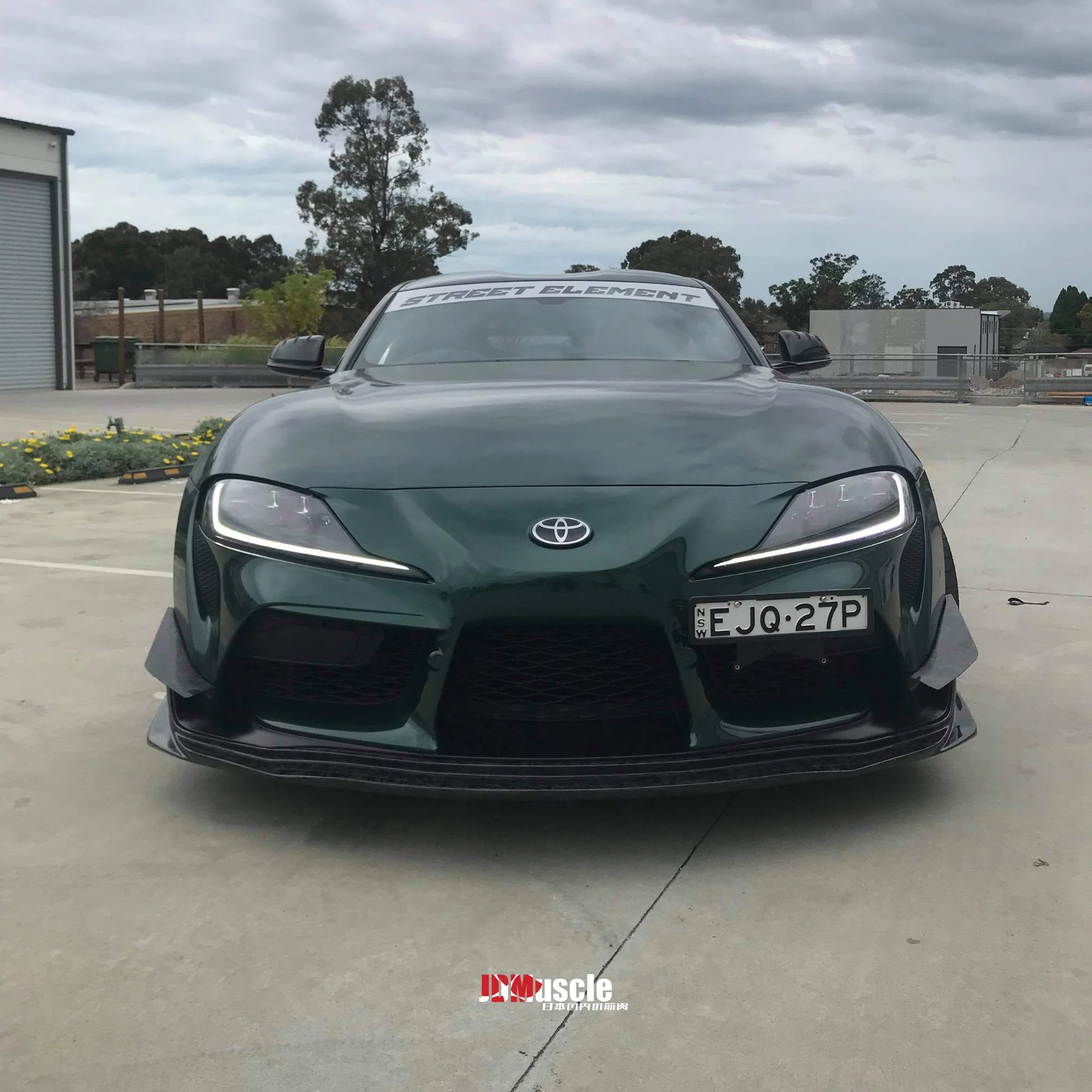 JDMuscle Tanso Carbon Fiber VS Style Canards - 2020+ Toyota Supra w/ stock bumper - Image 8