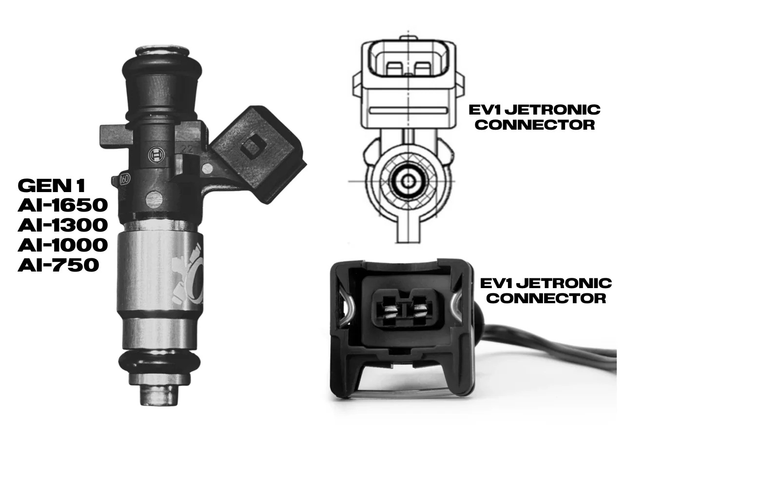 Alpha Injection Clinic Jetronic Ev1 Connector Pigtails - Image 2