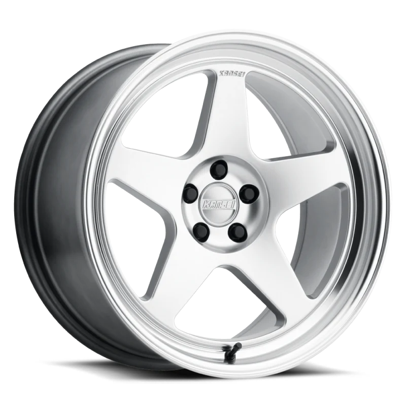 Kansei K12 KNP 15x7in / 4x100 BP / 0mm Offset / 73.1mm Bore - Hyper Silver Machined Lip Wheel