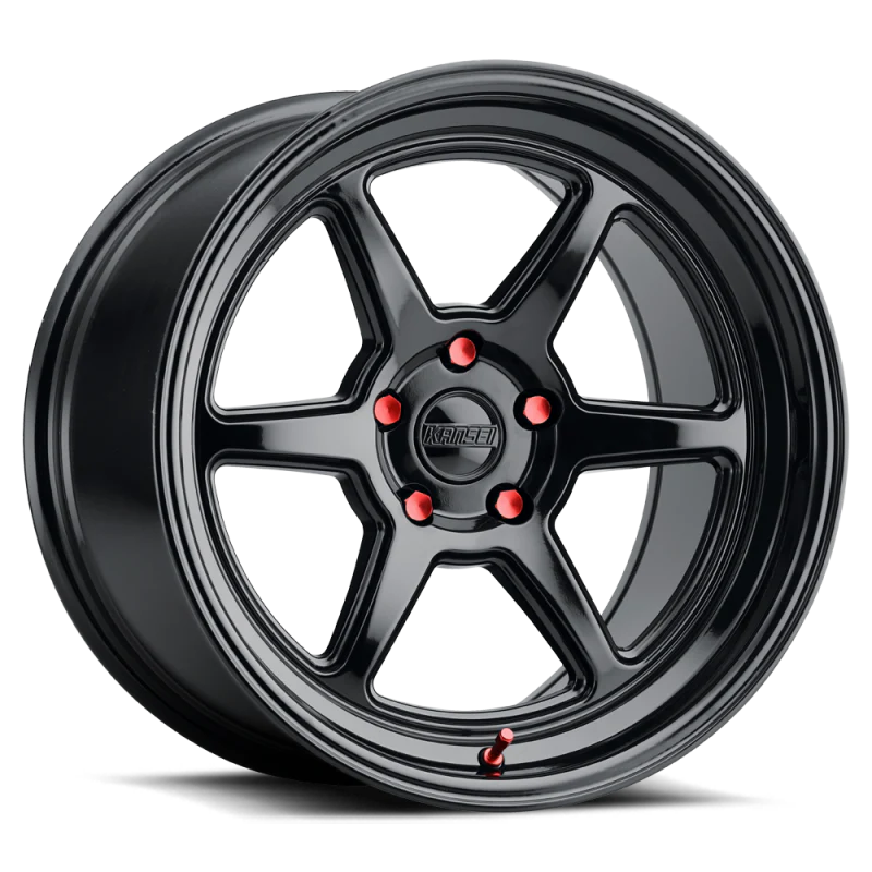 Kansei K14B Roku 18x9.5in / 5x110 BP / 38mm Offset / 73.1mm Bore - Gloss Black Wheel