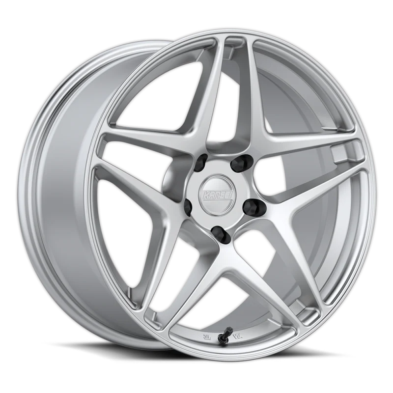 Kansei K15H Astro 19x8.5in / 5x112 BP / 35mm Offset / 66.6mm Bore - Hyper Silver Wheel