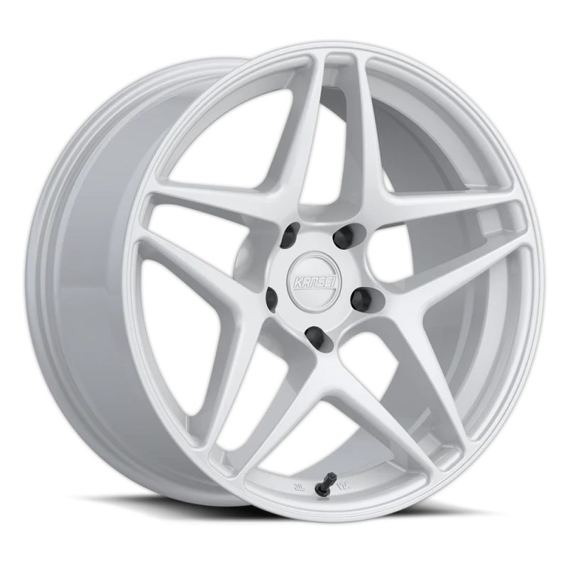 Kansei K15W Astro 19x8.5in / 5x112 BP / 35mm Offset / 66.6mm Bore - Gloss White Wheel