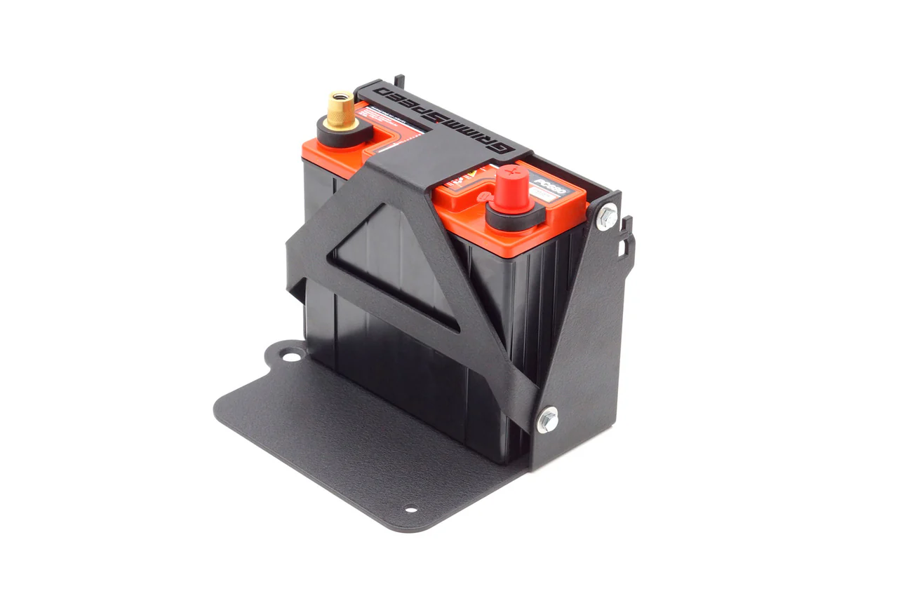 GrimmSpeed Lightweight Battery Mount Kit Black For Subaru 08-21 WRX/STI - Image 4