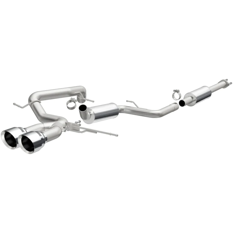 MagnaFlow 13 Ford Focus 2.0L Turbocharged ST Dual Center Rear Exit Stainless Cat Back Perf Exhaust - Image 2