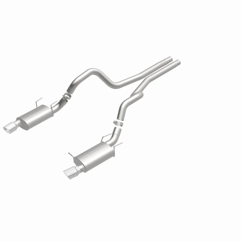 MagnaFlow 13 Ford Mustang Dual Split Rear Exit Stainless Cat Back Performance Exhaust (Street) - Image 13