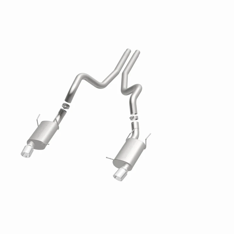 MagnaFlow 13 Ford Mustang Dual Split Rear Exit Stainless Cat Back Performance Exhaust (Street) - Image 6