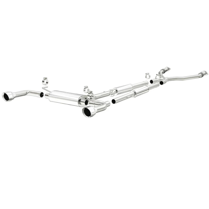 MagnaFlow 14 Infiniti Q50 V6 3.7L Cat-Back Polished Stainless Tips Dual Split Rear Exit Exhaust - Image 2