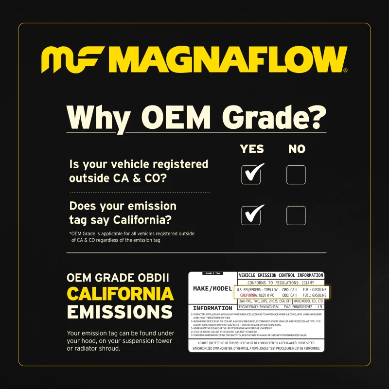 MagnaFlow 15-17 Ford F-150 XL V6 3.5L OEM Grade Direct Fit Catalytic Converter - Image 8