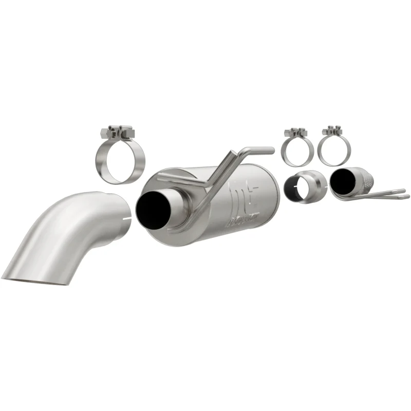 MagnaFlow Cat-Back, SS, 2.5/3in, Turn Down In Front Rear Tire 2015 Ford F150 2.7L V6T Ext Cab - Image 2