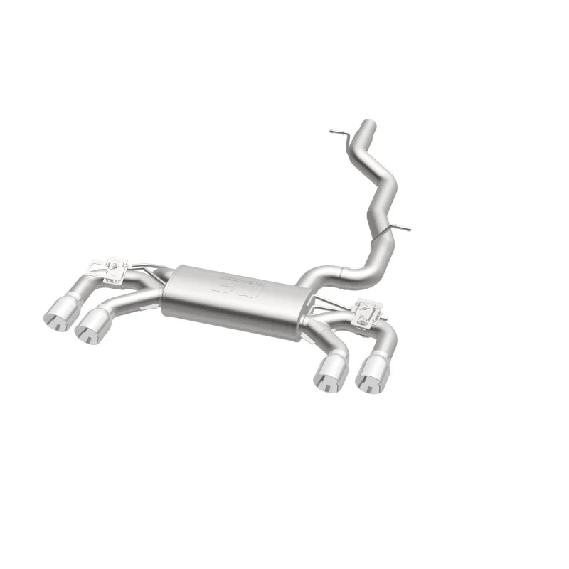 MagnaFlow Sys C/B 2015-2017 Volkswagen Golf R 3in Polished SS Quad Tip Split Rear Exit - Image 21