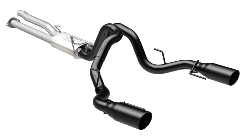 MagnaFlow SYS Cat-Back 2017 Ford F-150 Raptor 3.5L Dual Black Coated 3in Tips - Image 16