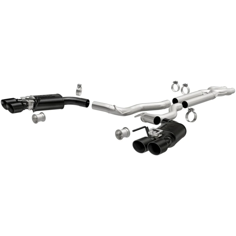 MagnaFlow SYS Cat-Back 2018 Ford Mustang GT 5.0L Competition Dual Exit Black 4in Tips - Image 3
