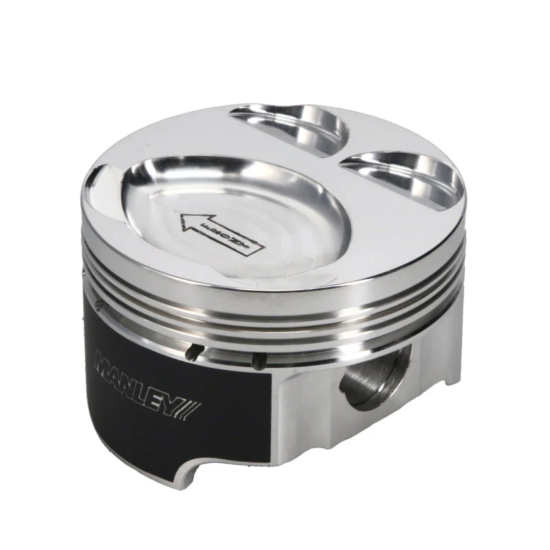 Manley Mazda 94mm 88mm +5mm Bore 9.5 CR Dish Type Platinum Series Pistons w/Rings - Image 2