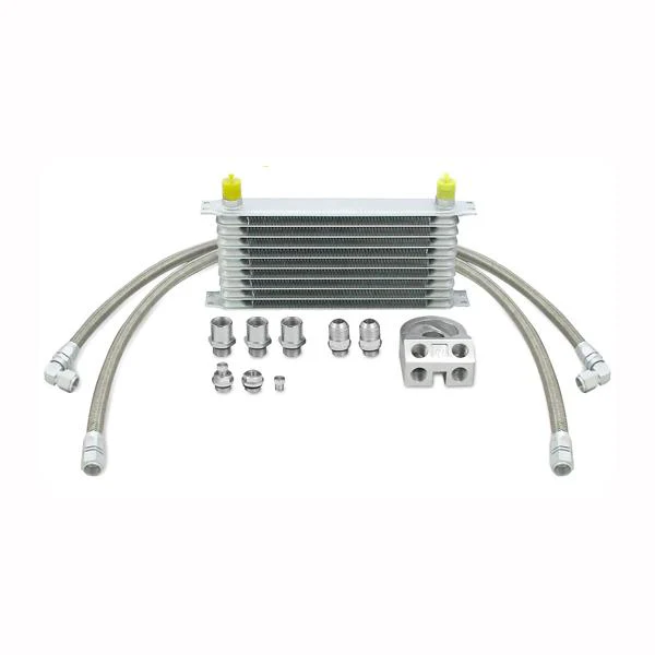 Mishimoto 2015+ Ford Mustang GT Thermostatic Oil Cooler Kit - Silver - Image 6