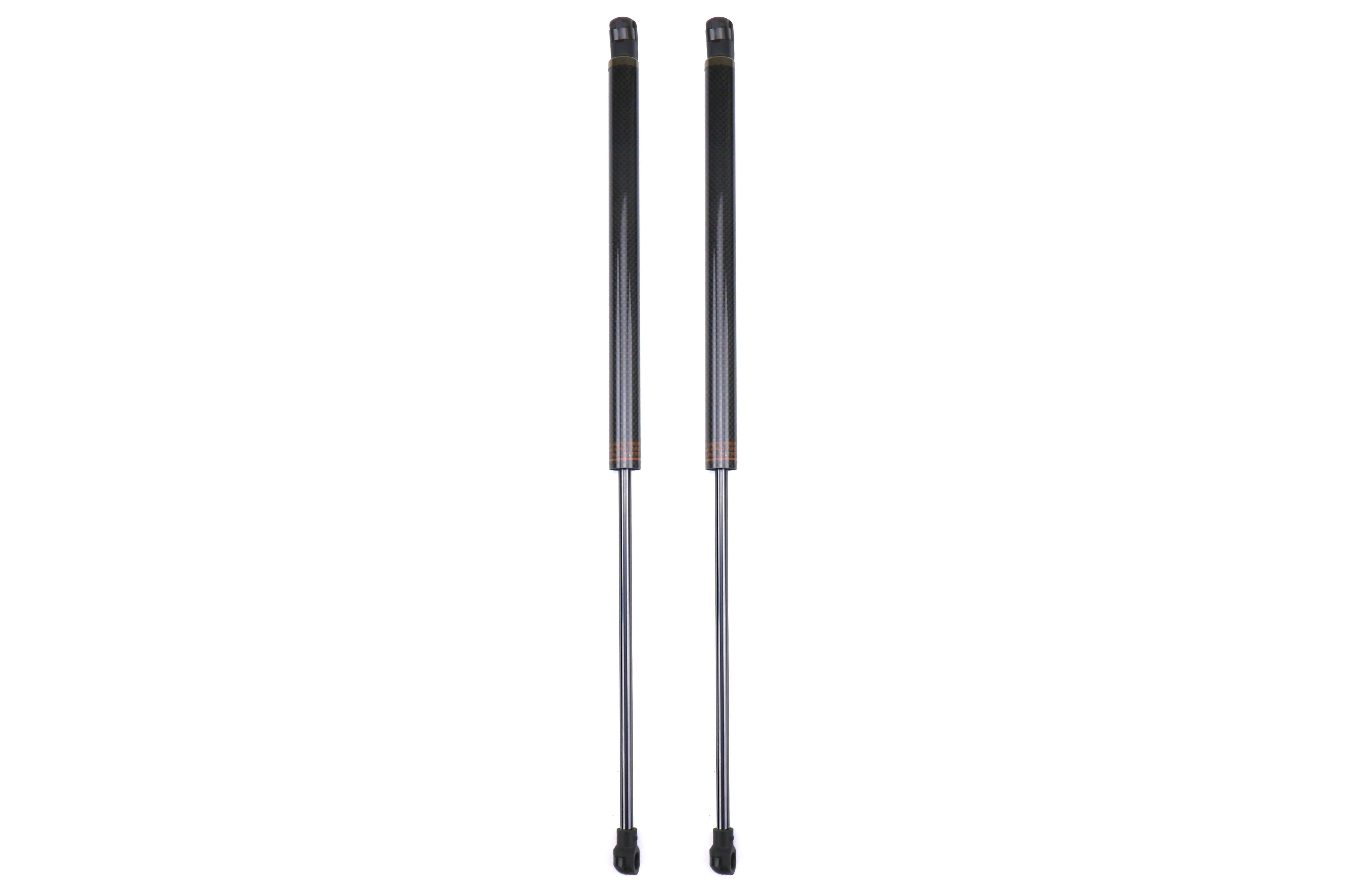 OLM Black Carbon Fiber Hood Dampers - 15+ WRX / STI