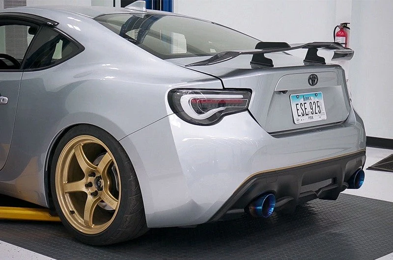 OLM DL Style Carbon Fiber Gooseneck Spoiler - 2013-2016 Scion FR-S / 2013-2021 BRZ / 2017-2020 Toyota 86 - Image 3