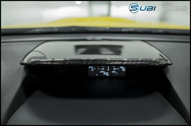 OLM Dry Carbon Fiber Console Hood Cover - 2015-2017 WRX / STI 14-18 Forester 13-17 Crosstrek - Image 2