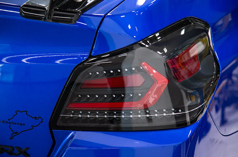 OLM Evolution Tail Lights (Clear Lens, Black Base, Red Bar) - 2015-2021 WRX / STI - Image 12
