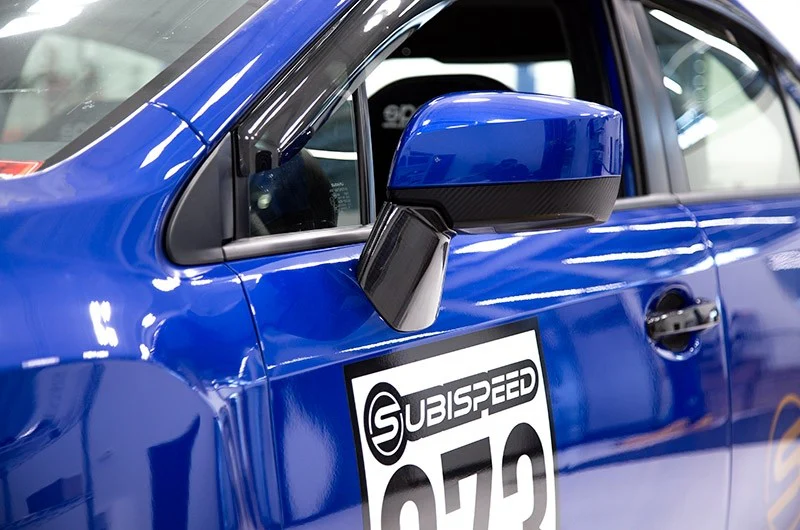 OLM LE Dry Carbon Fiber Lower Mirror Mount Cover - 2015-2021 Subaru WRX / STI / 2015-2017 Crosstrek - Image 6