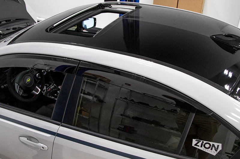 OLM LE Dry Carbon Rain Channel Guard Trim - 2015-2021 Subaru WRX / STI - Image 4