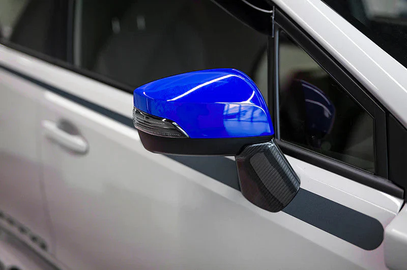 OLM OE Style Mirror Cover with Turn Signal Cutout - Pure Red - 2015-2021 Subaru WRX / STI / 2015-2017 Crosstrek - Image 3