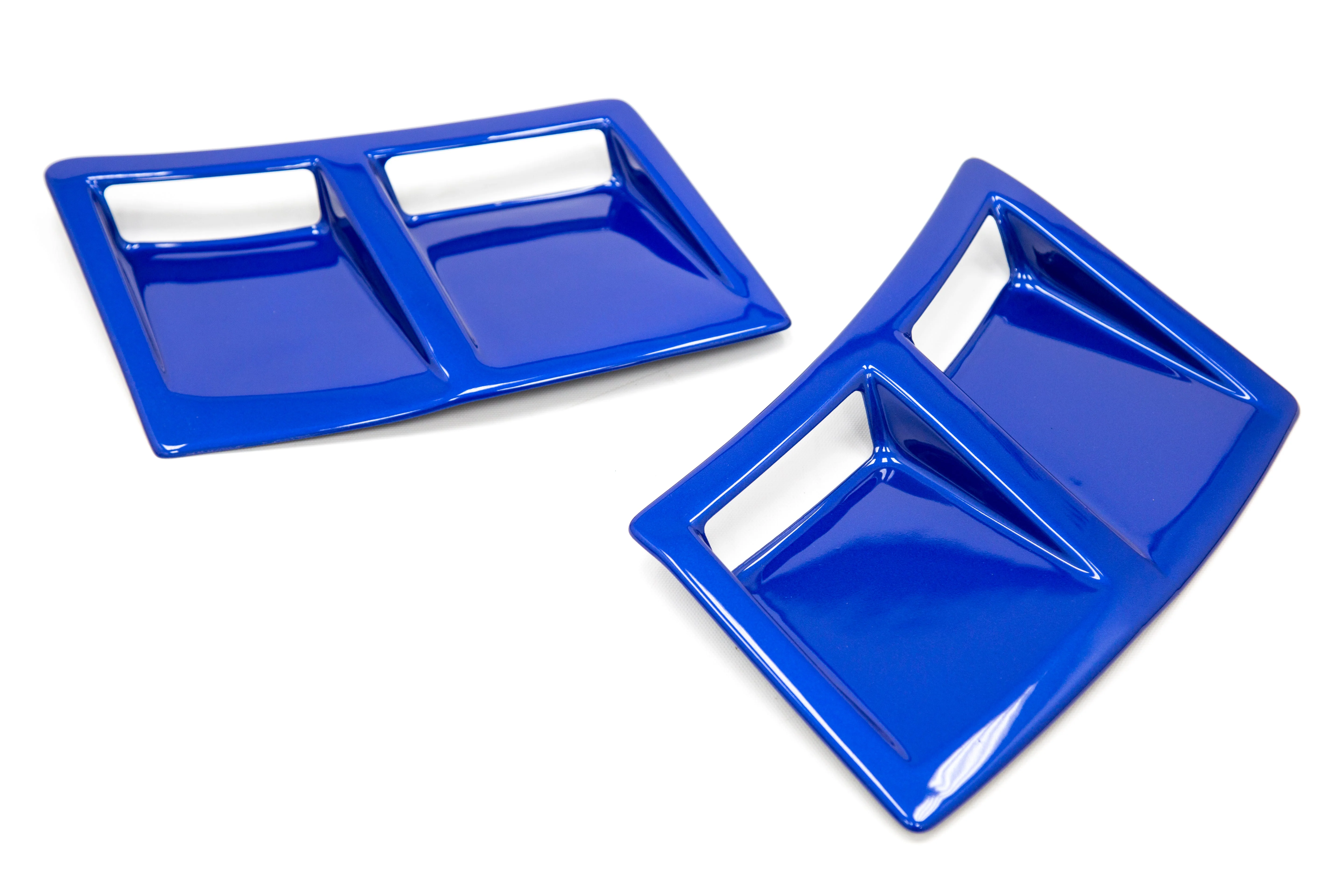 OLM S207 Style Paint Matched Rear Bumper Vent Inserts - WR Blue Pearl - 2015-2021 Subaru WRX / STI - Image 2