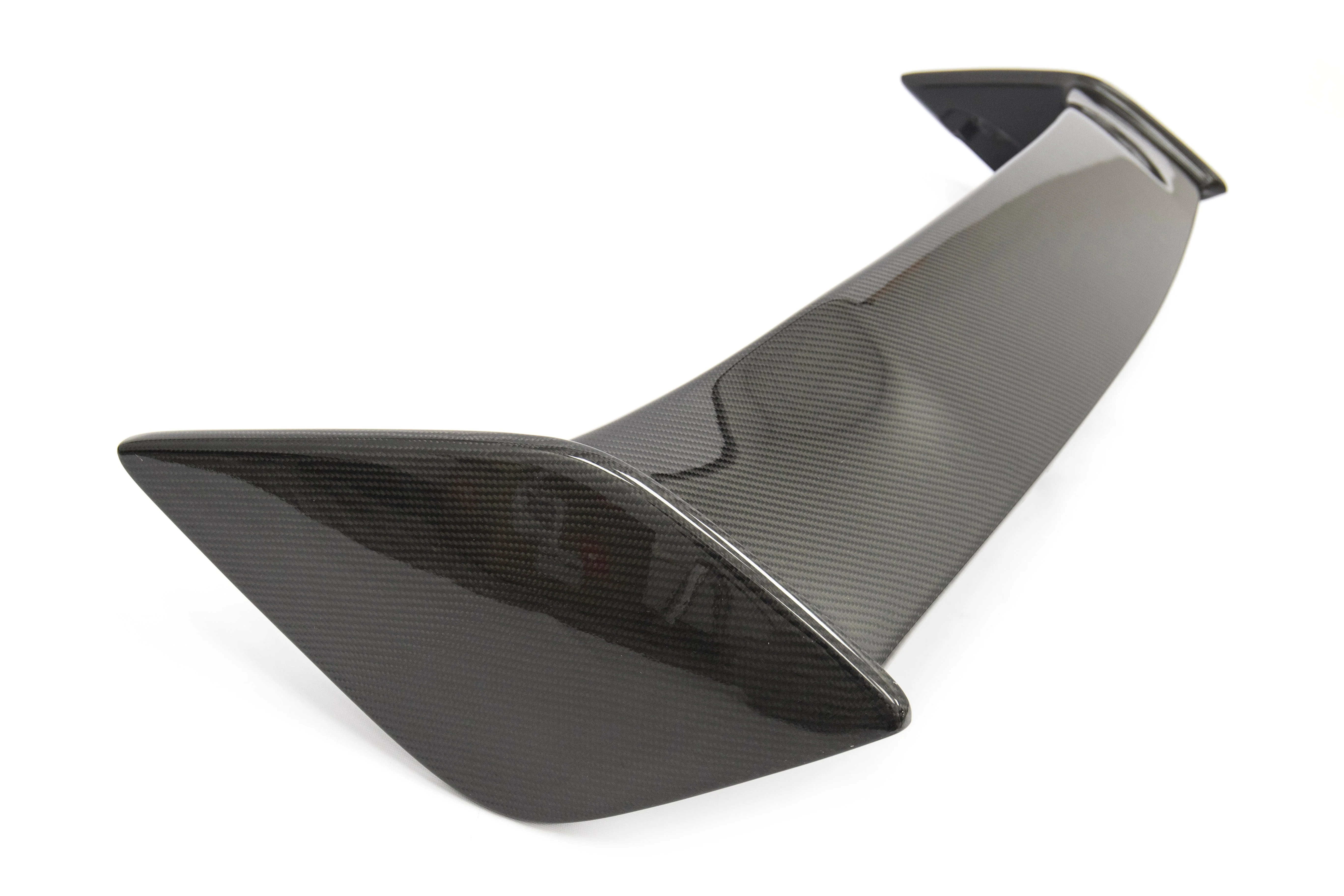 OLM Silverline Carbon Fiber OEM S Style Spoiler with Black Bases - 2015+ WRX / 2015+ STI - Image 2