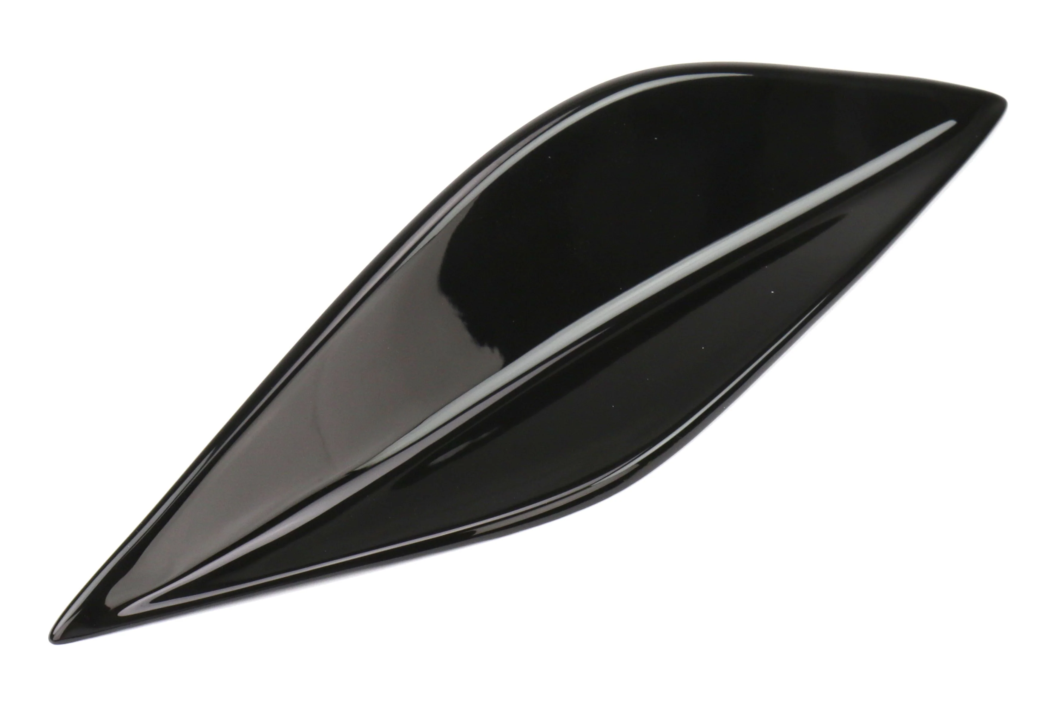 OLM STI Spoiler Side Fins - Crystal Black Silica / Raven - 2015-2021 Subaru WRX / STI - Image 2