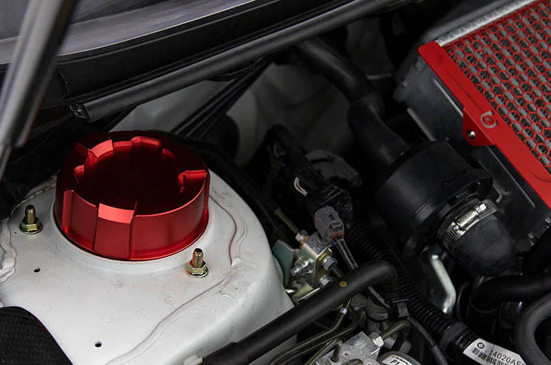 OLM Upper Suspension Mount Cover - Blue - 2015-2021 Subaru WRX / STI - Image 2