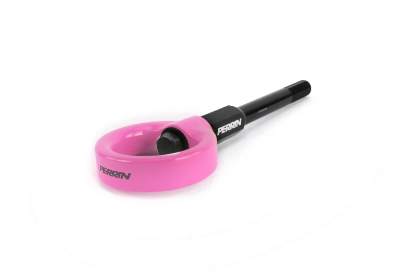PERRIN 02-07 Subaru WRX/STI Tow Hook Kit (Front) - Hyper Pink - Image 3