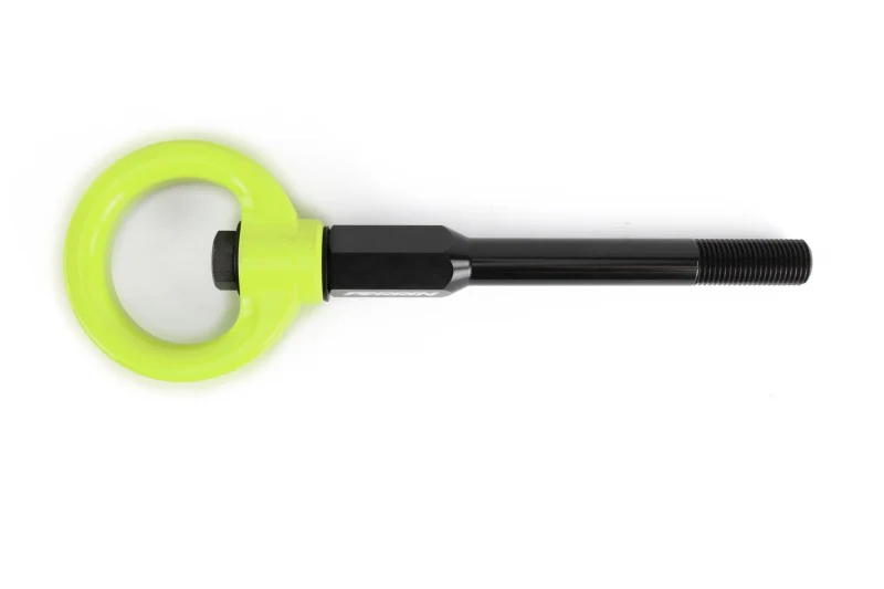 PERRIN 02-07 Subaru WRX/STI Tow Hook Kit (Front) - Neon Yellow - Image 4