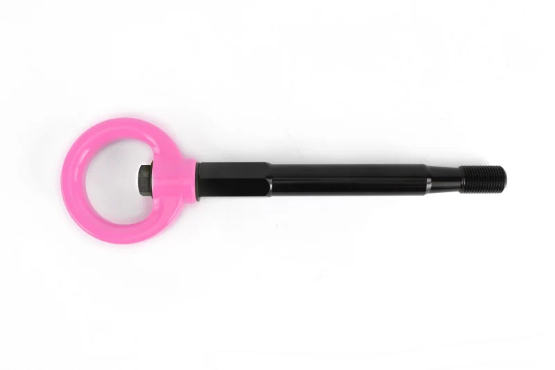PERRIN 08-14 Subaru WRX/STI (Sedan) / 20-25 Outback All Models Tow Hook Kit (Rear) - Hyper Pink - Image 3