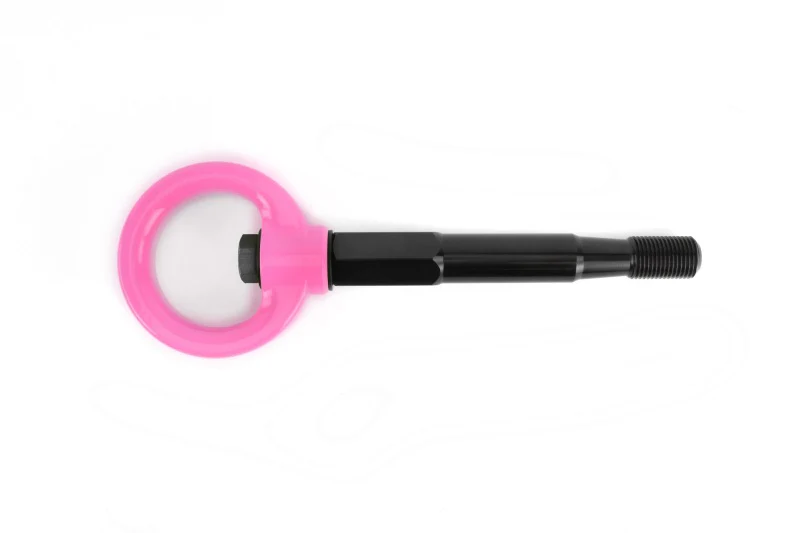 PERRIN 15-17 Subaru WRX & STI / 13-17 Crosstrek / 12-16 Impreza Tow Hook Kit (Front) - Hyper Pink - Image 4