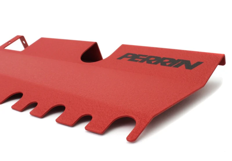 PERRIN 15-21 Subaru WRX/STI Radiator Shroud (Without OEM Intake Scoop) - Red - Image 2