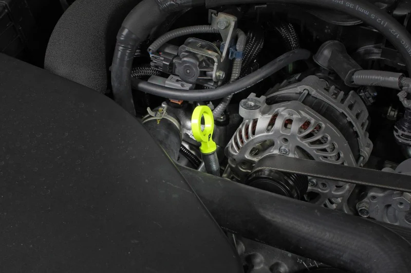 PERRIN 15-25 Subaru WRX & 13-26 BRZ/FR-S/86/GR86 Dipstick Handle Loop Style - Neon Yellow - Image 4