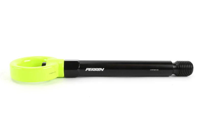 PERRIN 17-21 Honda Civic Si/Type R/Touring/Hatchback Tow Hook Kit Rear - Neon Yellow - Image 4