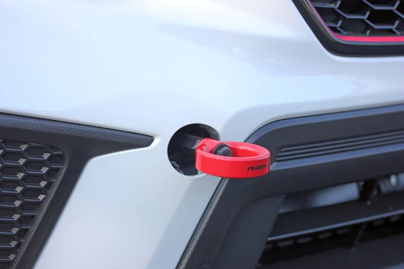 PERRIN 18-21 Subaru WRX & STI / 13-25 BRZ / 17-20 Toyota 86 Tow Hook Kit (Front) - Red - Image 9