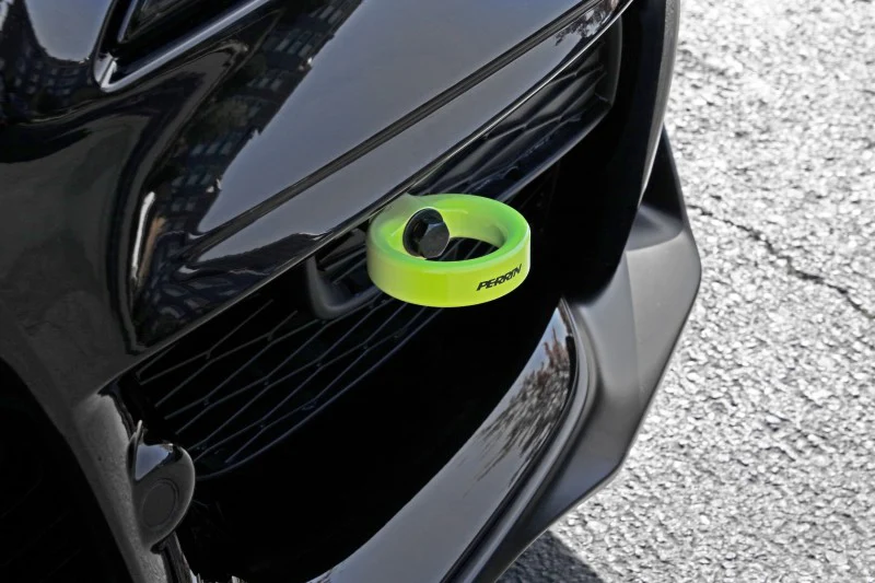 PERRIN 20-25 Toyota Supra Tow Hook Kit (Front) - Neon Yellow - Image 4