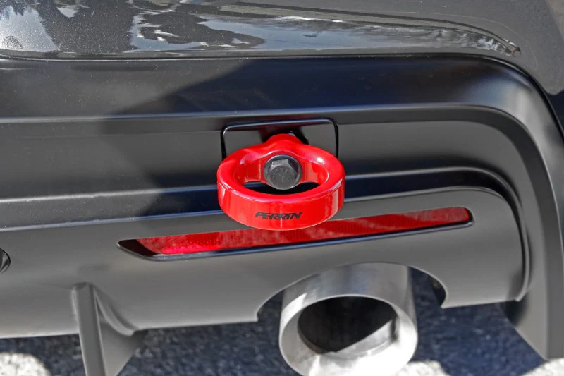 PERRIN 20-25 Toyota Supra Tow Hook Kit (Rear) - Red - Image 8