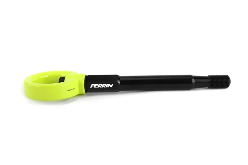 PERRIN 22-25 Subaru WRX / 18-23 Crosstrek / 20-25 OBXT Tow Hook Kit (Front) - Neon Yellow - Image 3