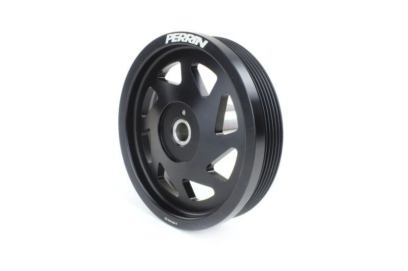 PERRIN 22-25 Subaru WRX/BRZ & Toyota GR86 / 20-25 FXT/OBXT Lightweight Crank Pulley - Black - Image 2