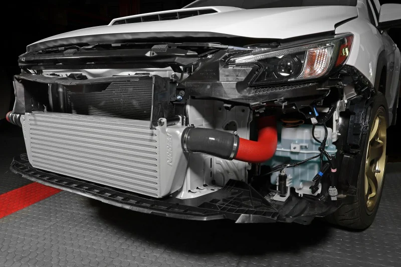 PERRIN 22-25 Subaru WRX Front Mount Intercooler Kit (Red Tubes & Silver Core) - Image 26