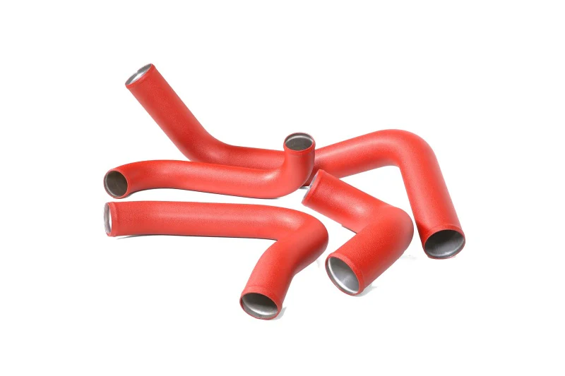 PERRIN 22-25 Subaru WRX Front Mount Intercooler Kit (Red Tubes & Silver Core) - Image 7