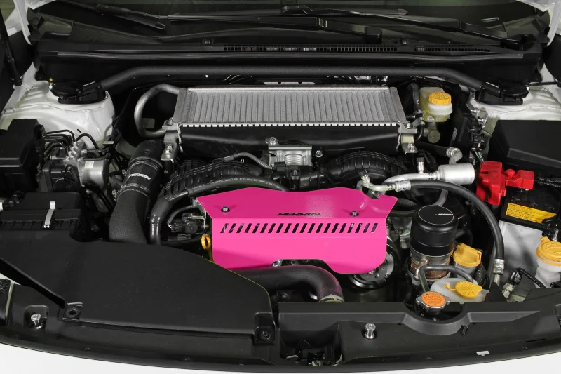 PERRIN 22-25 Subaru WRX Pulley Cover - Hyper Pink (TALL - For Use w/o PERRIN AOS) - Image 8