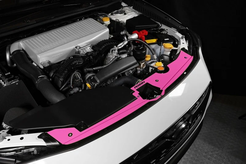 PERRIN 22-25 Subaru WRX Radiator Shroud - Hyper Pink - Image 4