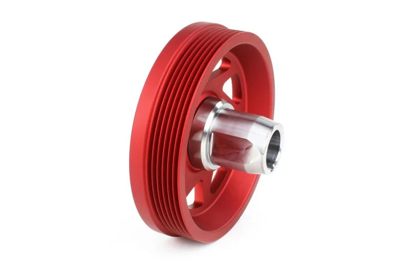 PERRIN 22-26 Subaru WRX/BRZ & Toyota GR86 / 20-25 FXT/OBXT Lightweight Crank Pulley - Red - Image 2