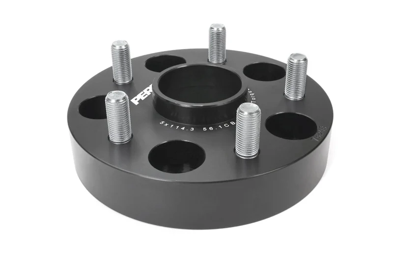 PERRIN Subaru 30mm Wheel Spacers 5x114.3 BP w/56mm Hub - Black - Image 13